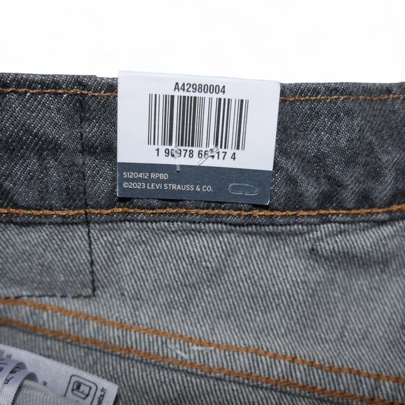Levis Men's 36x34 Super Baggy Fit Jeans Vintage Black Rinse Y2K Loose Fit NWT - Picture 8 of 15